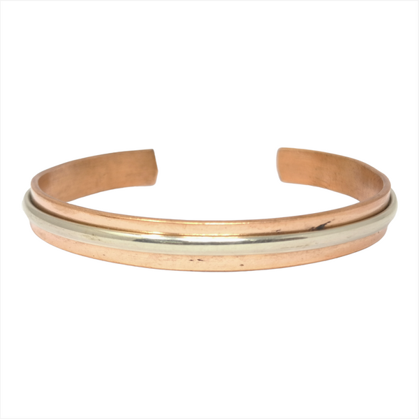 Pulsera brazalete delgado unisex bronce laton czn moda 1pz