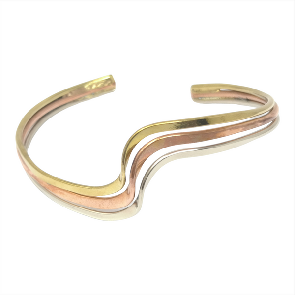 Pulsera brazalete delgado unisex bronce laton czn moda 1pz