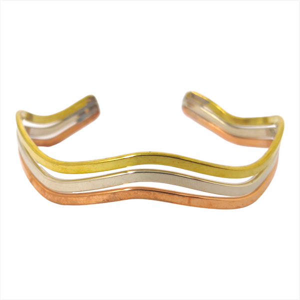 Pulsera brazalete delgado unisex bronce laton czn moda 1pz