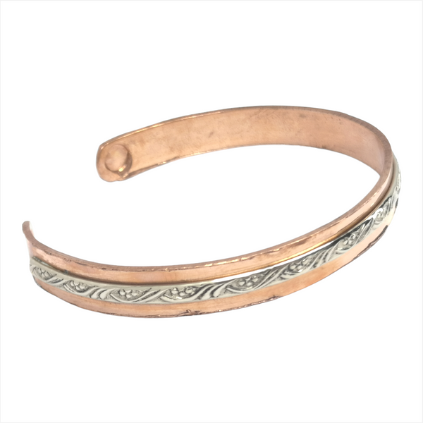 Pulsera brazalete delgado unisex bronce laton czn moda 1pz