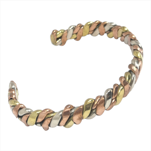 Pulsera brazalete delgado unisex bronce laton czn moda 1pz
