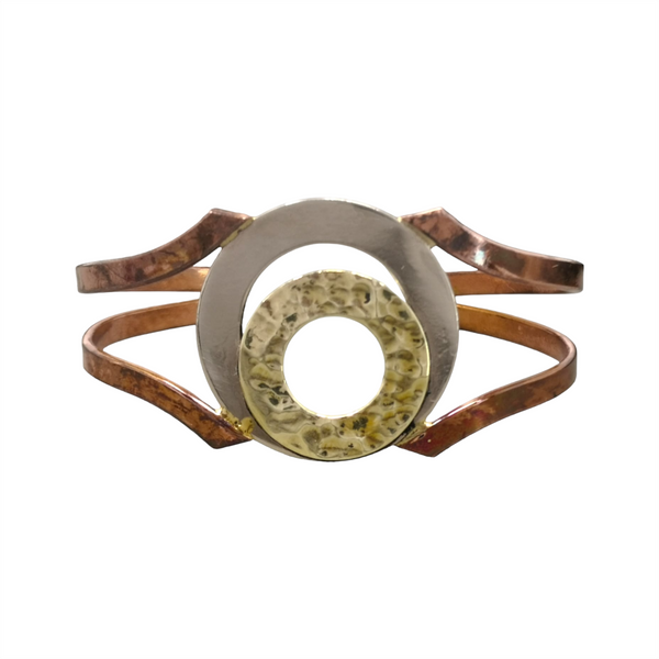 Pulsera brazalete Ancha unisex bronce laton czn moda 1pz