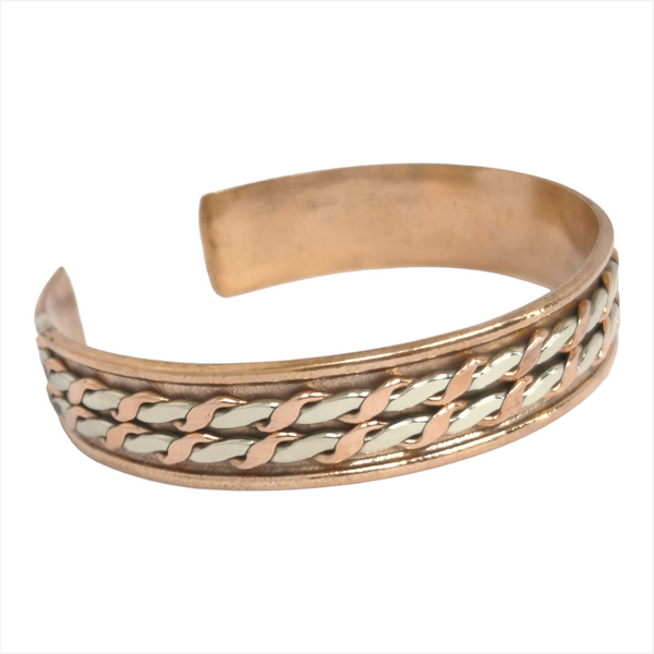 Pulsera brazalete delgado unisex bronce laton czn moda 1pz