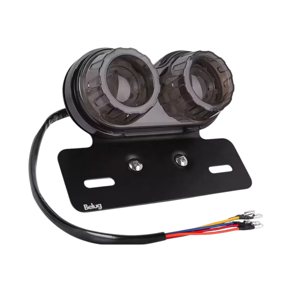 Stop Porta Placa Direccionales Led Moto harley luz trasera