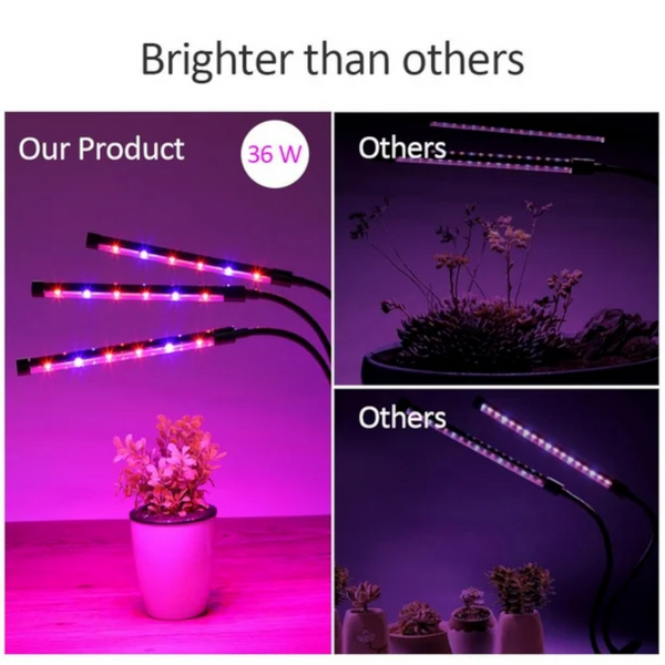 Lampara luz led para crecimientos de plantas