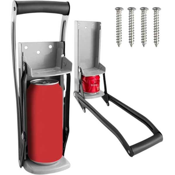 Aplasta latas y abrebotellas de aluminio