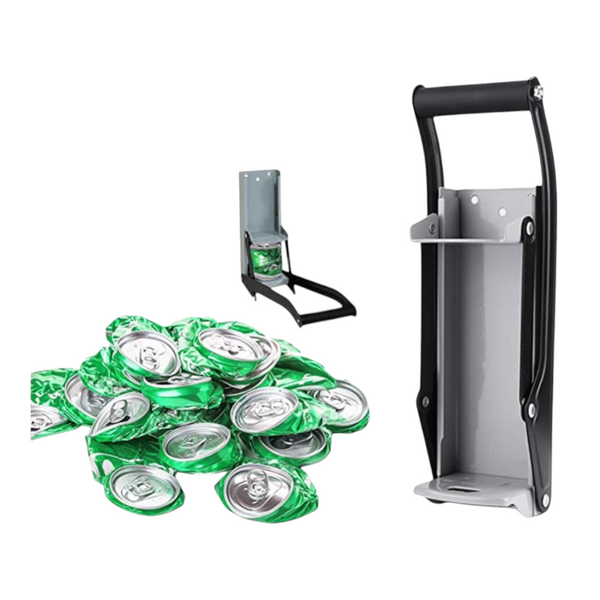 Aplasta latas y abrebotellas de aluminio