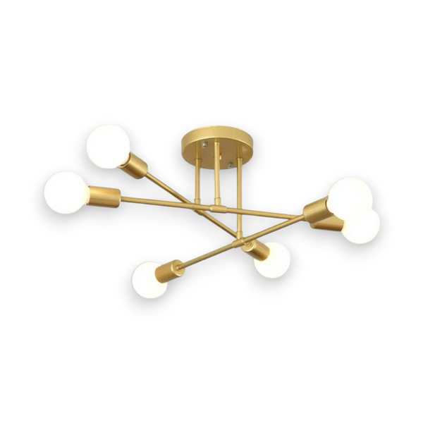 Lampara de techo decorativa moderna 70cm para 6 focos