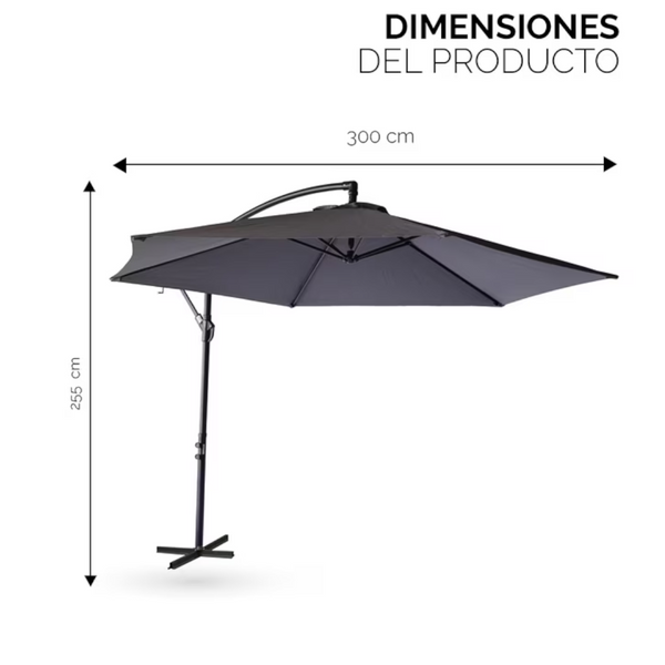 Sombrilla Marisol de Jardin Altura Ajustable