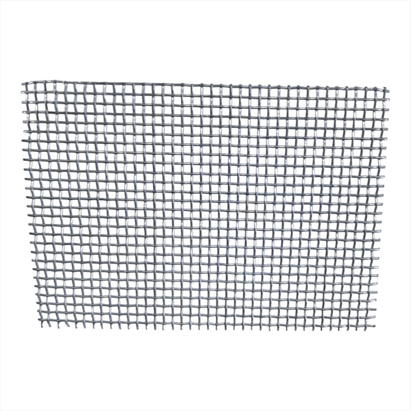 Malla de alambre recortada 7x5 cms filtro colador soporte metalico