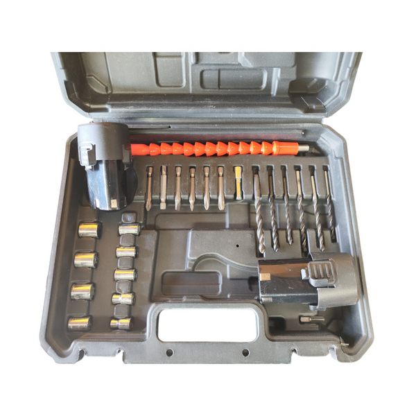 Taladro eléctrico Lithium recargable con estuche