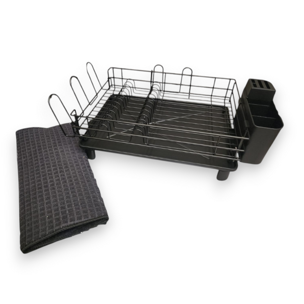 Escurridor De Trastes Acero Inoxidable Encimera Negro