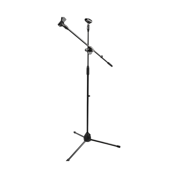Soporte para micrófono pedestal altura ajustable plegable