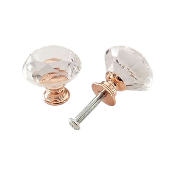 Pack 6 Perilla de Cristal para Cajones jaladeras modernas