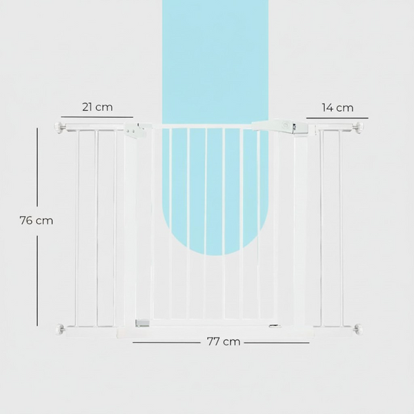 Puerta de Seguridad Bebe Mascotas Ajustable con Extension