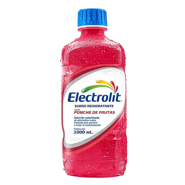 Electrolito sabor ponche de frutas 6 botellas 1000ml