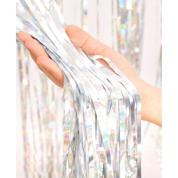 Pack 12 Cortina lluvia metalica fiesta decoracion