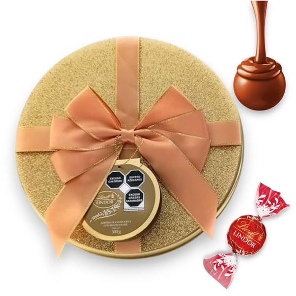Surtido de Chocolate Lindor Relleno Suave Caja Metálica 300gr