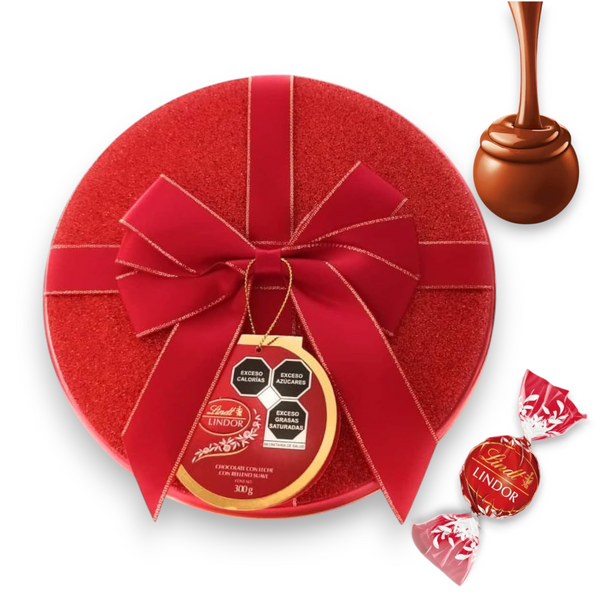 Surtido de Chocolate Lindor Relleno Suave Caja Metálica 300gr
