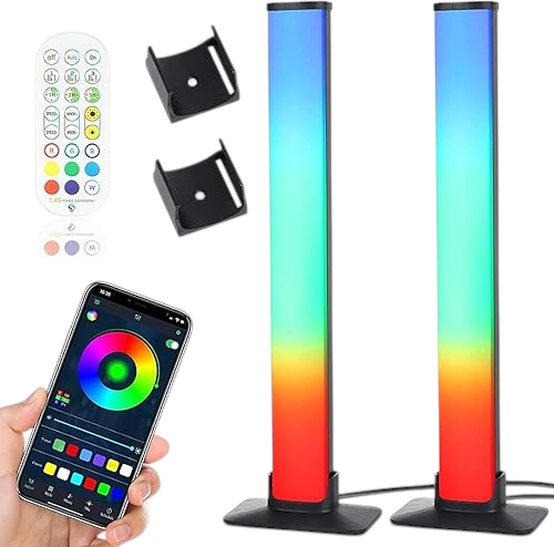 Barra de luz inteligente app control de musica rgb 25cm