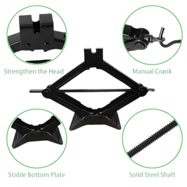 Gato manual de manivela de 2 toneladas herramienta para auto