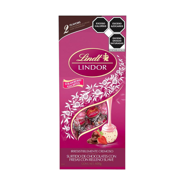 Chocolates Lindt Lindor Strawberry Surtidos 600gr