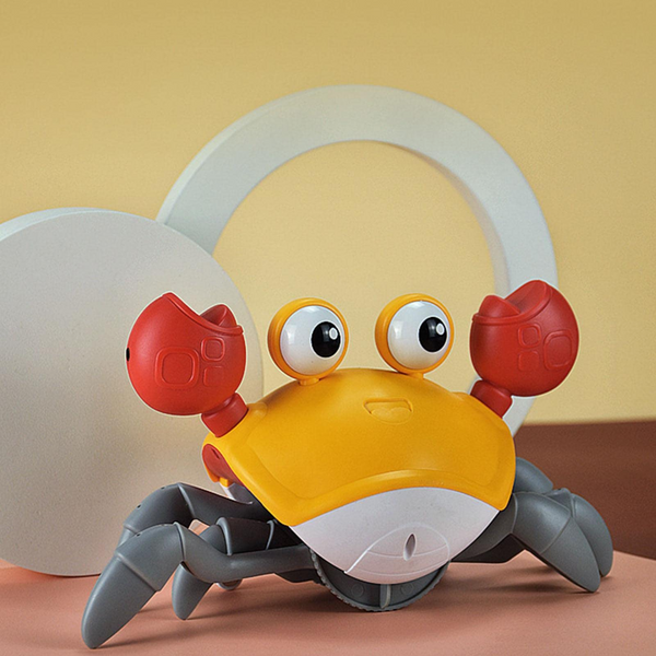Juguete musical para bebé cangrejo vercon música y luces