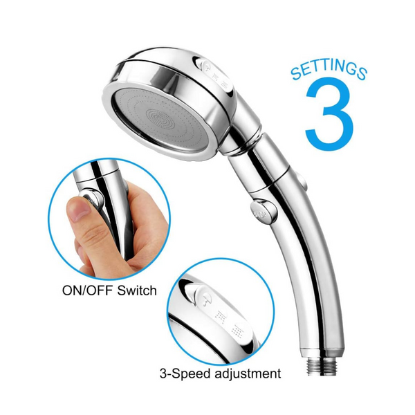 Cabezal de ducha giratorio de 360 grados 3 modos