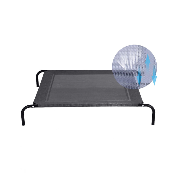 Cama cuna elevada portátil para perros 90x60X15 cm
