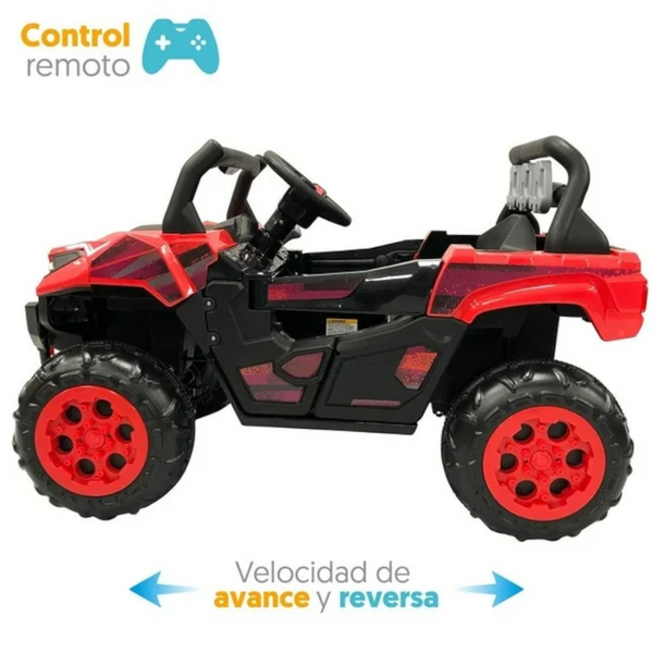Montable eléctrico Apache Carro Rojo 6V con Control Remoto