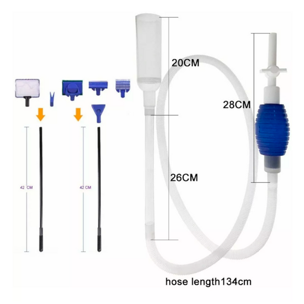 Peceras Raspadores De Algas 5 En 1 Kit De Acuario Limpieza