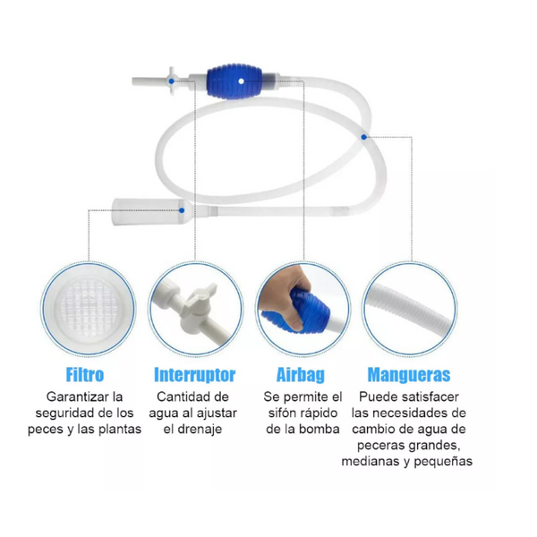 Peceras Raspadores De Algas 5 En 1 Kit De Acuario Limpieza
