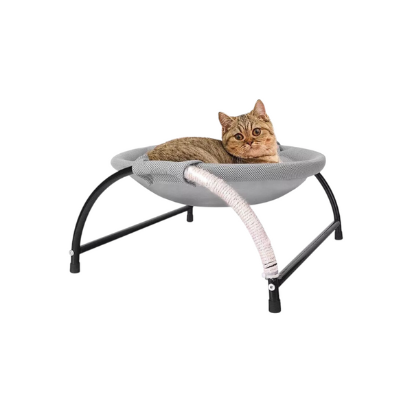 Casa y cama para gato perro mascotas hamaca gris