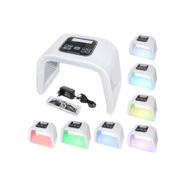 Maquina terapia facial con luz led 7 colores cuidado de piel
