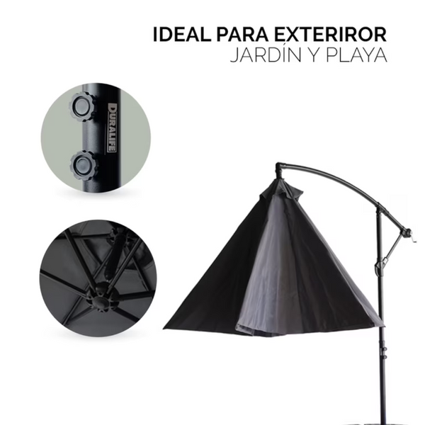 Sombrilla Marisol de Jardin Altura Ajustable