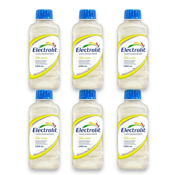 Electrolito sabor Lima-limon 6 botellas 1000ml
