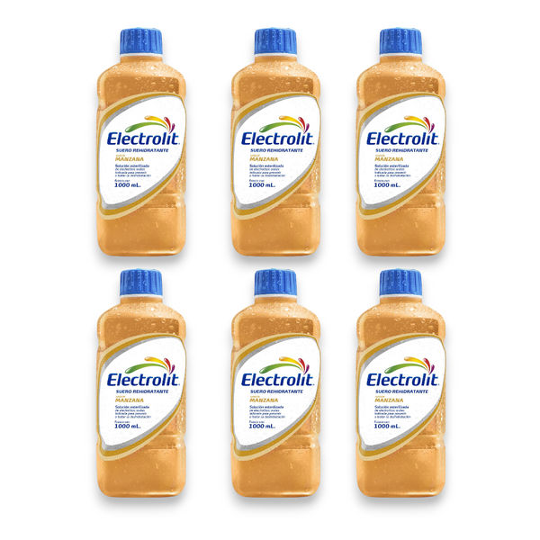 Electrolito sabor Manzana 6 botellas 1000ml
