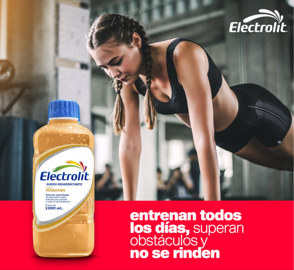 Electrolito sabor Manzana 6 botellas 1000ml