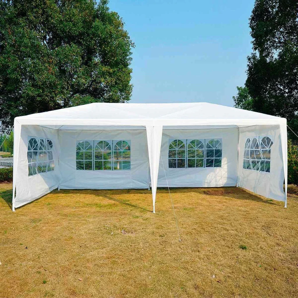 Toldo Reforzado 3x6 Metros tipo Carpa Blanco Eventos 6X3m