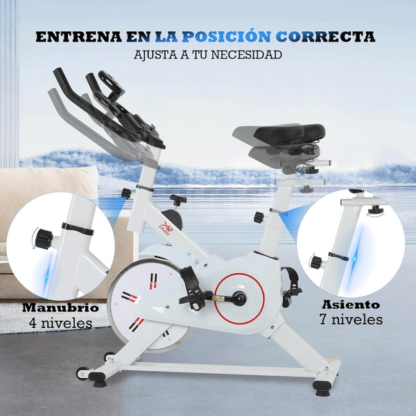 Bicicleta de Spinning Spinx 8kg Ergonómica con Monitor