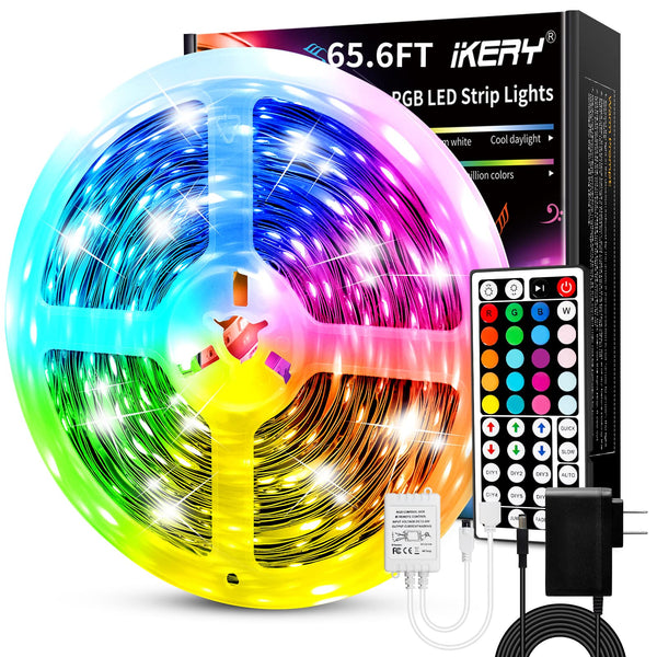 Tira led rgb wifi inteligente de 20 metros alexa y google