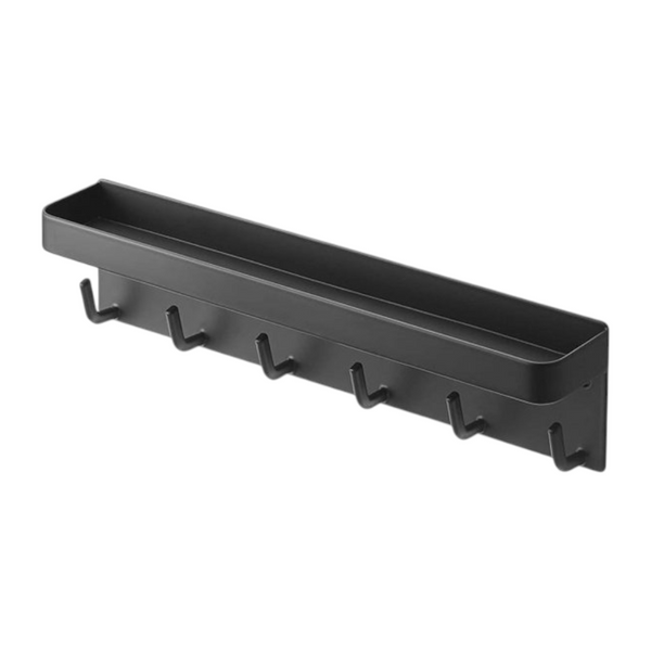 Porta Llaves Estante Pared 6 Ganchos Repisa Multifuncional