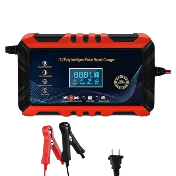 Cargador inteligente para baterias de 12v 6a auto moto