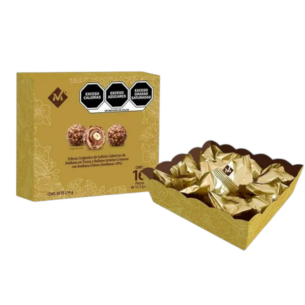Pack 3 cajas Chocolates Member's Mark Pralinas Europeas 16 pzas