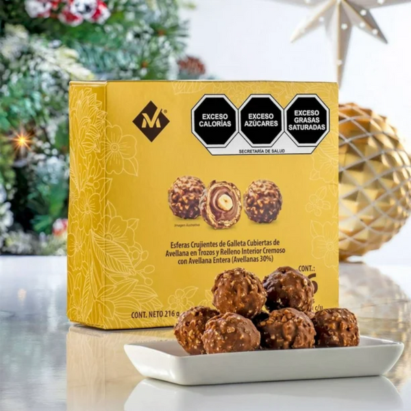 Pack 3 cajas Chocolates Member's Mark Pralinas Europeas 16 pzas