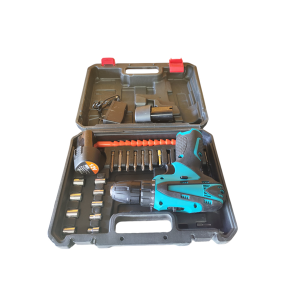 Taladro eléctrico Lithium recargable con estuche