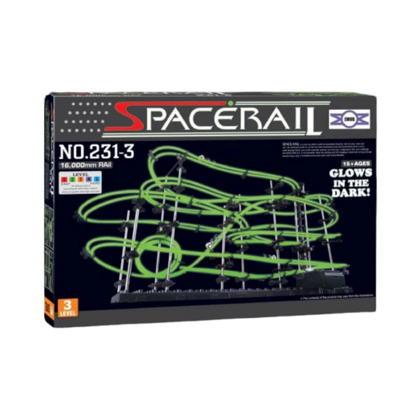 Spacerail 16000mm juego de canicas fosforescente 343 piezas