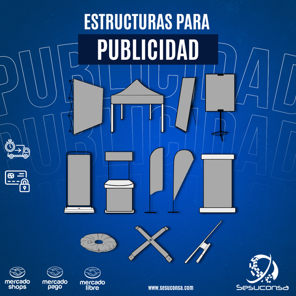 1.1 Demo stand Modulo Portatil Plastico PVC Sin Publicidad