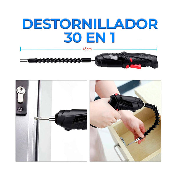 Destornillador inalámbrico plegable con puerto de carga usb