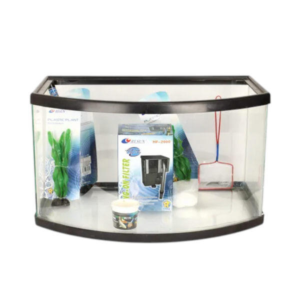 KIT PECERA PANORAMICA ACUARIO 50 LITROS